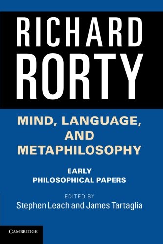 Book cover for Mind, Language, and Metaphilosophy: Early Philosophical Papers